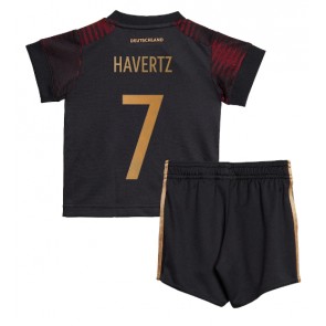 Tyskland Kai Havertz #7 kläder Barn VM 2022 Bortatröja Kortärmad (+ korta byxor)